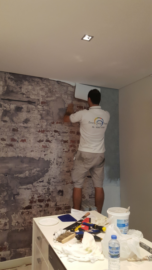 Wallpaper Installation Luxury Design Painting